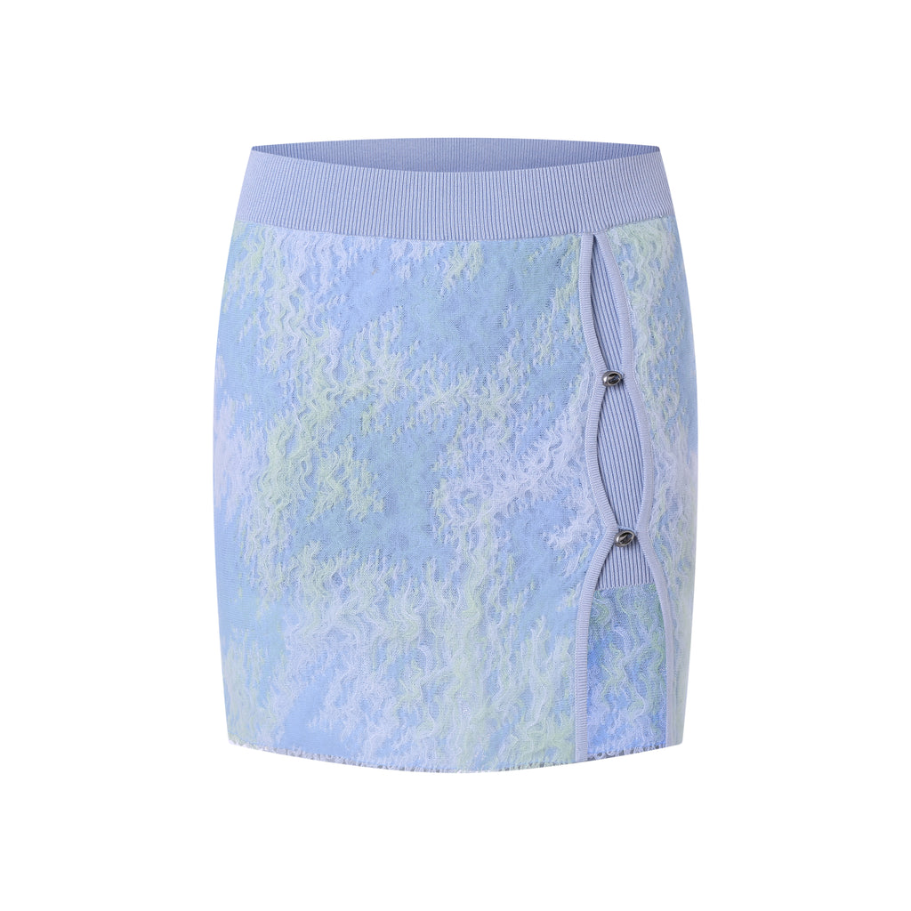 Nume Space-dyed Lace Mesh Skirt